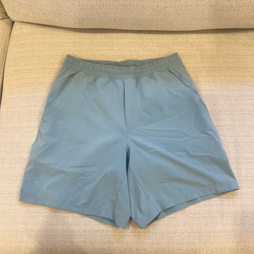 lululemon athletica Men's Light Blue Athletic Shorts